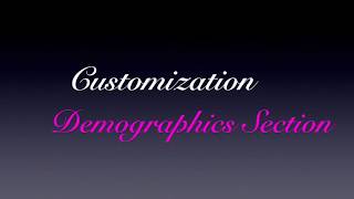 2. Transcript Review - Customizing Demographics Sections