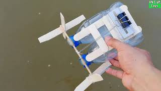 HOW TO MAKE A BOAT FROM PLASTIC BOTTLE