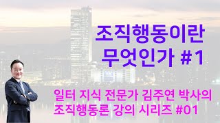 조직행동론 미시경영조직론 01강   조직행동이란 무엇인가