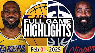 Los Angeles Clippers vs Los Angeles Lakers FULLGAME Qtr Feb 01, 2025 Highlights | NBA SEASON