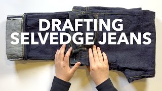 Pattern Making: How to Draft Selvedge Jeans (+ Pocket, Yoke, Flat Felled Seams)