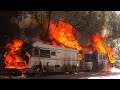 *DOUBLE MASSIVE RV FIRE* - LAFD Engine 17 & Engine 25 (Boyle Heights)