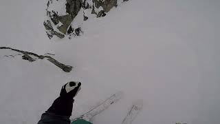 Sapphire bowl entry chute Whistler Blackcomb