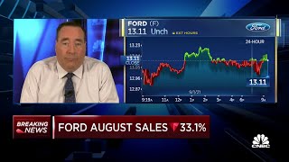 Ford's August auto sales down 33.1%