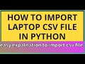 Importing Data from a CSV File into Python: A Beginner's Guide