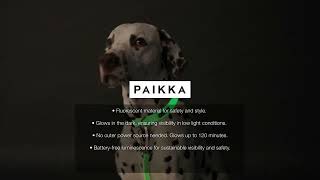 PAIKKA GLOW Leash\u0026Collar