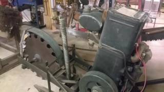 Antique ice cutting machine