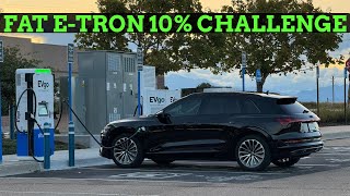 Old Audi E-Tron Perfectly Matches Q8 E-Tron In The 10% Challenge!