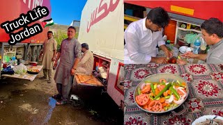 Truck drivers Life in Jordan daily Routine #driverlife #saudiarabia #dubai #jordan #gcc