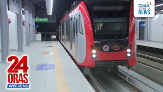 Unang biyahe sa mga bagong istasyon ng LRT Line 1 Cavite Extension | 24 Oras Weekend