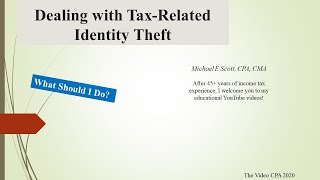 Tax Related Identity Theft - How to Avoid Getting Ripped Off!