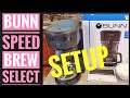 SETUP BEFORE FIRST USE Bunn Speed Brew Select 10 Cup Coffee Maker SBS Prime Water Tank