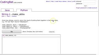 Codingbat - make_abba (Python)