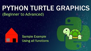 Python Turtle Graphics (Beginner to Advanced) | Sample House Tutorial #samplexample #pythonturtle