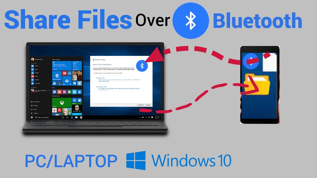 How To Transfer Files Via Bluetooth On Windows 10 - YouTube