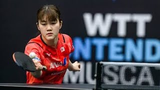 大藤沙月 決勝進出ならず 中国次世代エースとの20歳対決に敗れる[All TV]【卓球 WTTマスカット】