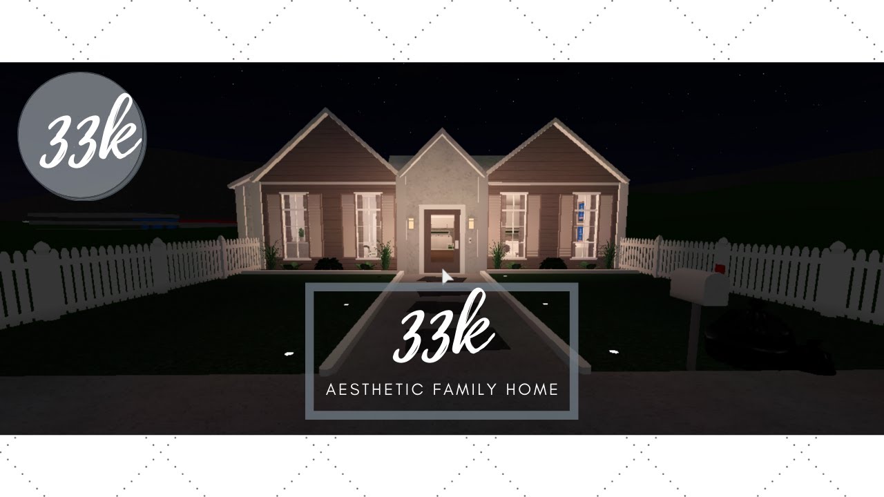 Bloxburg House Ideas Aesthetic Family Home