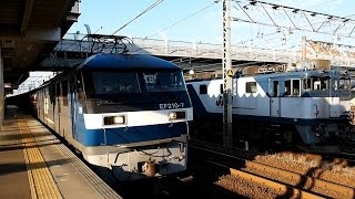 2016/12/19 【乗務員交代】 1054レ EF210-7 稲沢駅