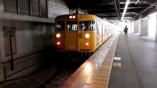 【廃車回送・幡生入場回送】JR山陽本線　回送列車115系　ｵｶD-23編成+ｵｶD-08編成　岡山駅到着