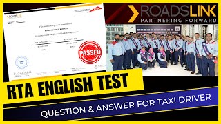 RTA English Test | Roadslink English Test for Taxi/Limousine Drivers #rtaenglishtest #Roadslink