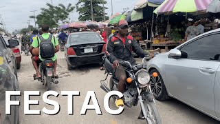 Walking Tour and Motorbike Journey | Festac and Festival Mall