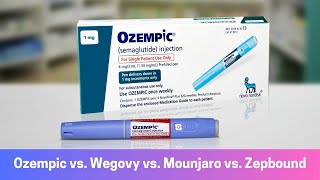 Ozempic vs. Wegovy vs. Mounjaro vs. Zepbound: What's the difference?