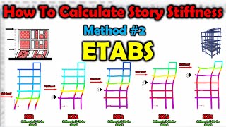 How To Calculate Story Stiffness Manually (Second Method) In ETABS 2023