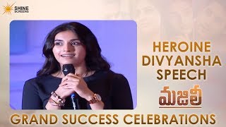 Heroine Divyansha Speech | Majili Grand Success Celebrations | Naga Chaitanya | Samantha