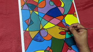 African Women Art | Geometry Style Freehand | Black Lives Matter