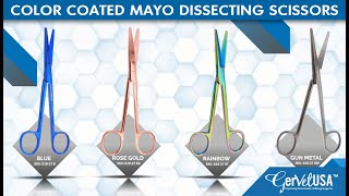 Mayo Dissecting Scissors | Color Coated Instruments | GerVetUSA