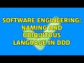 Software Engineering: Naming and Ubiquitous Language in DDD