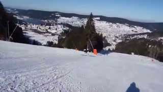 Le stade de slalom du domaine skiable de Gérardmer