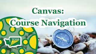 Canvas: Overview of course navigation menu