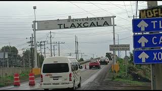 ▶️Tráfico intenso en los límites de Tlaxcala y Texmelucan