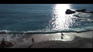 Hot spot Balzi Rossi Beach - swim Med Sea in Jan-ViaAugusta to Italy