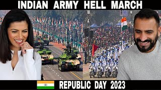 INDIAN ARMY HELL MARCH || 2023 || India's Republic Day Parade || Debdut YouTube | REACTION!!
