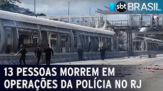 13 pessoas morrem em operações da polícia no Rio de Janeiro | SBT Brasil (25/11/22)