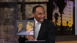 Donte DiVincenzo sent Stephen A. a signed photo of the 2 of them 🤣 | NBA Countdown