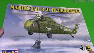 Revell 1/48 Marine UH-34D Helicopter in box preivew