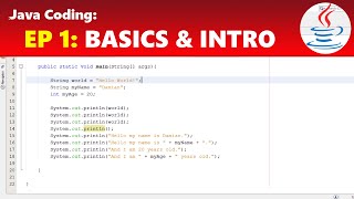 Java Coding Lesson 1: Introduction & Basics