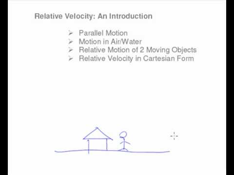 Relative Velocity Introduction Youtube