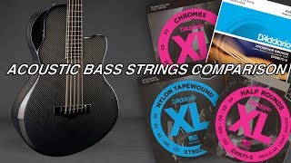 Acoustic Bass - Strings Comparison (Emerald Guitars)