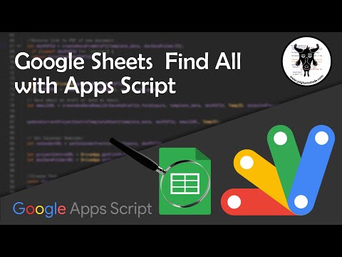 Найти все в Google Таблицах с помощью Apps Script