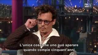 Johnny Depp ospite al David Letterman show 2013 (Sub ita)