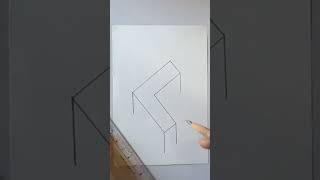 #3d #geometrical #drawing #tutorial #viral #short #pencildrawing #viralvideo #art #youtubeshorts