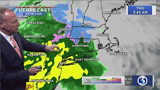 FORECAST: Dry today, wintry mix possible overnight, 70 on Friday