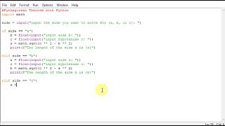 Pythagorean Theorem with Python