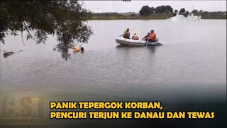 Panik Terpergok Korban, Pencuri Terjun ke Danau dan Tewas