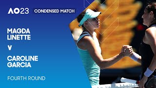 Magda Linette v Caroline Garcia Condensed Match | Australian Open 2023 Fourth Round