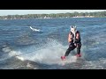 spearfishing asian carp on water skis peoria carp hunters